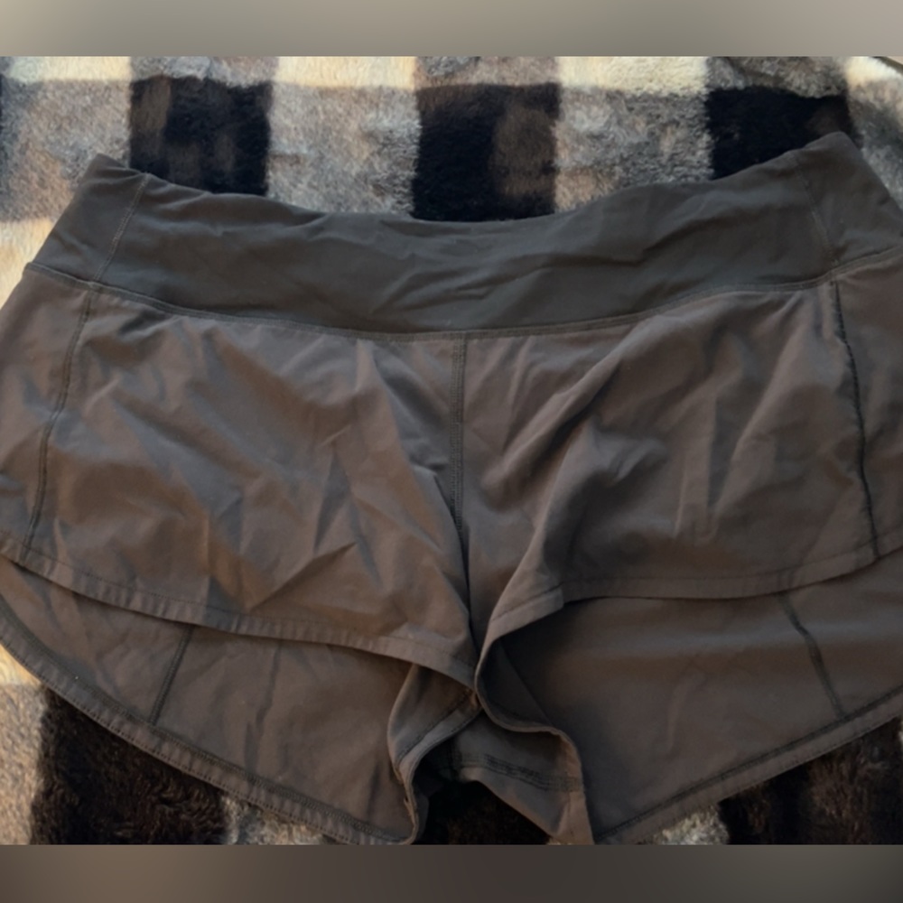 black shorts